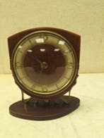 Klok - Hout - 1940-1950 - Drie vintage tafelklokjes, Antiek en Kunst
