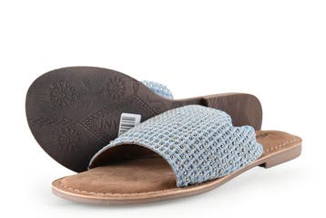 Lazamani Slippers in maat 41 Blauw, Kleding | Dames, Slippers, Lazamani, Zo goed als nieuw, Verzenden