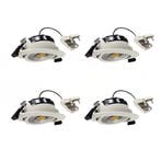 Spots inbouw Liv Inbouwspot Wit 4 stuks Binnenverlichting, Verzenden, Nieuw, Modern