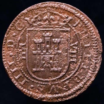 . Spanje Felipe IV (1621-1665). 8 Maravedís Ceca de Segovia,