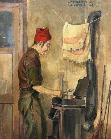 Lucien Fournet (1902-1975) - Portrait Augustin Memin en