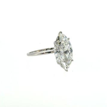 Zonder minimumprijs - Ring - 14 karaat Witgoud - 3.02ct. tw., Nieuw