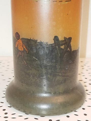 François Théodore Legras (1839-1916) - vase au motif de, Antiek en Kunst