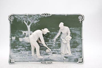 Landelijk oogsttafereel - Plaque - Wedgwood