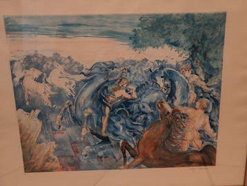 Aligi Sassu (1912-2000) - Composizione mitologica