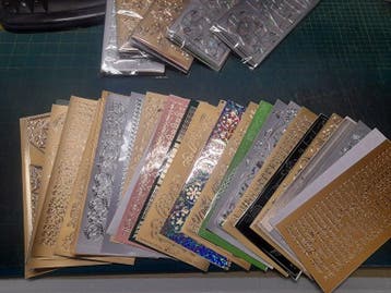 Uitverkoop tekst STICKERS 10 x 20 cm. pakjes van 30 stuks, Hobby en Vrije tijd, Nieuw