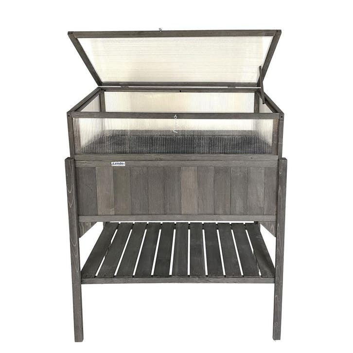 Lendo Online Plantenbak Kweekbak 98x49x120 cm Hout Grijs, Jardin & Terrasse, Serres, Envoi