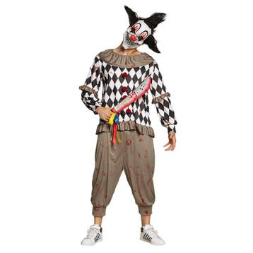 Halloween Machete Clown 53cm, Verzenden, Nieuw