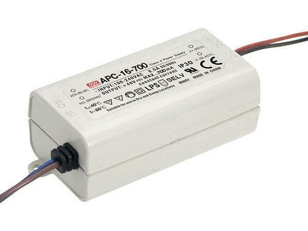 Inbouw Adapter / Voeding 9-24V / 0.7A 16.8W - MeanWell, Huis en Inrichting, Lampen | Overige, Verzenden