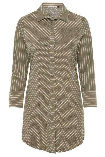 Blouse Belloya dwars streep maat 50, Verzenden