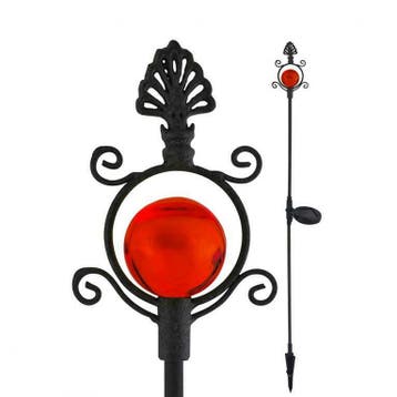 Vintage Solar Tuin Lamp Rood, Verzenden, Nieuw