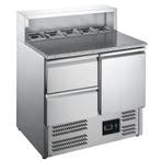 Pizzawerkbank | 240L | 1 Deur + 2 Laden (1/1 GN) | Boven 5x, Verzenden
