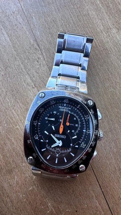 Seiko - Seiko Alieanhead Chronograph Sportura Kinetic -, Handtassen en Accessoires, Horloges | Antiek