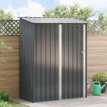 vidaXL Tuinhuisjes Antraciet 153,5 x 86 x 200 cm Metaal, Verzenden