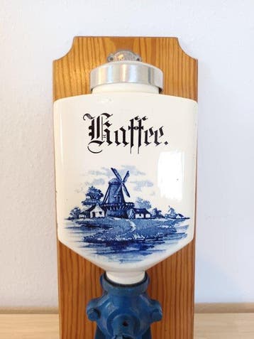 Leinbrocks Ideal - Koffiemolen - Hout, Metaal, Glas,, Antiek en Kunst