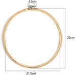 Bamboe borduurring flowerhoop bloemenring met stelschroef, Hobby en Vrije tijd, Nieuw