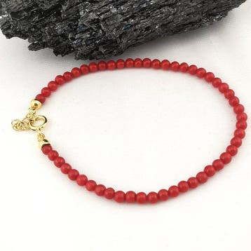 Koraal - Zilver - Armband - handgemaakt, Antiek en Kunst