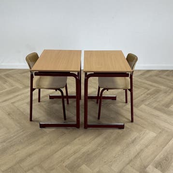 complete schoolset (blauwe stip) Presikhaaf 8x tafel + 8x