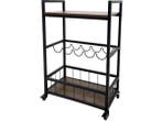 Veiling - Keuken Trolley Haven Zwart – 67×40×86,5 cm, Huis en Inrichting, Nieuw