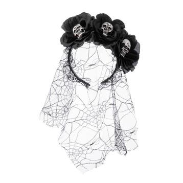 Dia De Los Muertos Haarband Halloween Accesoires Kostuums Di, Verzamelen, Verzenden, Nieuw
