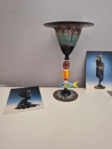 Andrea Boscolo - Beker op een voet - Glas -