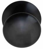 Voordeurknop BASICS LB80V Vast met rozet PVD gunmetal