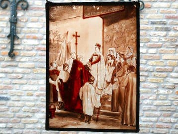 Glas-in-loodraam - Handvervaardigd - Naar Emile Charles