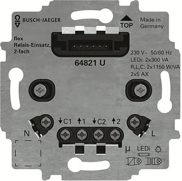 ABB Busch 2 Canal Relais Base FlexTronics - 2CKA006800A3044, Verzenden