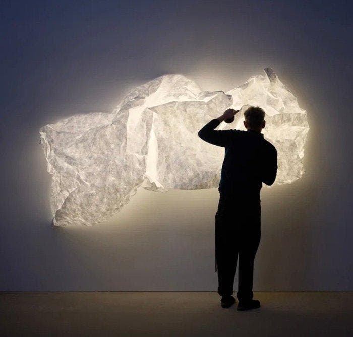 Flos - Erwan Bouroullec - Wandlamp - MAAP W3 - Papier,, Antiquités & Art, Antiquités | Éclairage
