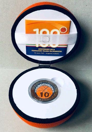 Italie. 10 Euro 2021 Pallacanestro (Sans prix de réserve)