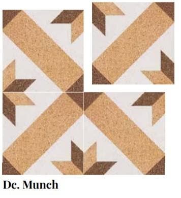 Munch 22.3x22.3 Decor / Design Tegel ( Keramisch ) /, Doe-het-zelf en Bouw, Tegels, Ophalen of Verzenden