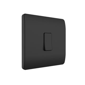 Draadloze Wandschakelaar (Batterij) Zwart 2-Voudig Aan/Uit -, Verzenden, Nieuw
