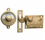 WC-overslag Elegant met bocht messing antiek