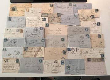 Frankrijk - Goede set van 30 klassieke brieven uit Frankrijk, Gestempeld