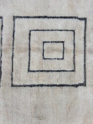 Marokkaanse Berber Beni Ourain Tapijt 180x270 cm - wit