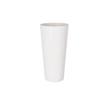 Hoge kunststof bloempot wit D37xH80 Monaco, Tuin en Terras, Verzenden, Nieuw