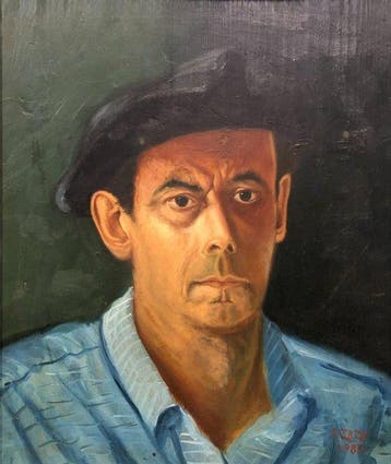 Basque School (XX) - Selfportrait with Beret