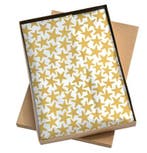 200 vellen Zijde vloeipapier stars sterren goud - leuk in..., Divers, Papier cadeau, Ophalen of Verzenden