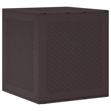 vidaXL Opbergbox met opslag Bruin 55 x 53 x 57 cm, Tuin en Terras, Bergingen en Tuinkasten, Verzenden, Nieuw