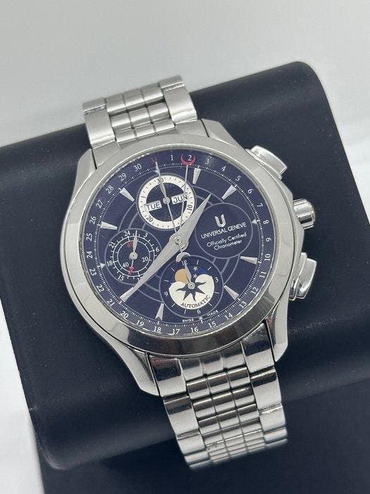 Universal Genève - Okeanos Moon Chronograph - Ref 899.124 -, Handtassen en Accessoires, Horloges | Heren