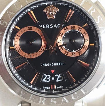 Versace - Aion - Sans prix de réserve - VE1D01019 - Homme -, Handtassen en Accessoires, Horloges | Heren, Nieuw