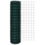vidaXL Euro hek 10x1,5 m staal groen, Tuin en Terras, Tuinhekken en Hekwerk, Verzenden, Nieuw
