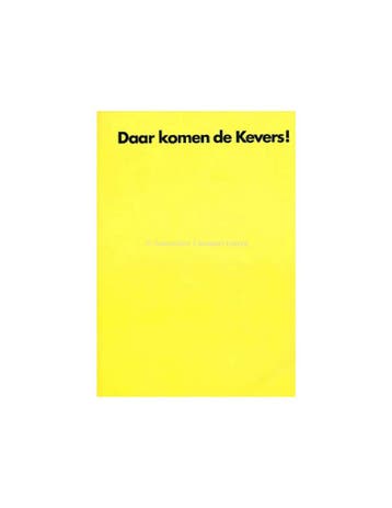 1970 VOLKSWAGEN KEVER BROCHURE NEDERLANDS, Ophalen of Verzenden, Nieuw
