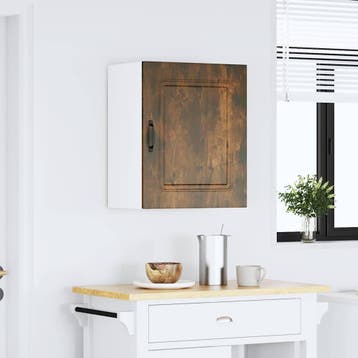 vidaXL Keuken Wandkast Kalmar Gerookt Eiken Geengineerd, Huis en Inrichting, Verzenden, Nieuw