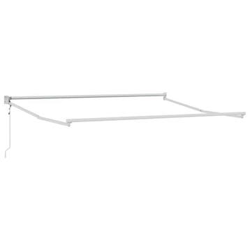 Markies Wit Metaal | Tweede kansje | OP = OP (zonnescherm), Tuin en Terras, Verzenden, Zo goed als nieuw, 150 tot 300 cm, Markies