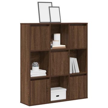 vidaXL Boekenkast 89x24x101,5 cm bewerkt hout bruin, Huis en Inrichting, Verzenden, Nieuw