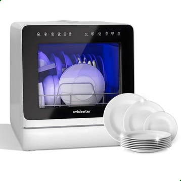 Evidenter ITDW25 Mini vaatwasser - Vrijstaand - 4 Couverts -, Verzenden