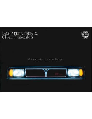 1989 LANCIA DELTA BROCHURE ITALIAANS