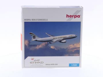 Schaal 1:500 Herpa 514538 Etihad Airways - Airbus A330-20..., Ophalen of Verzenden