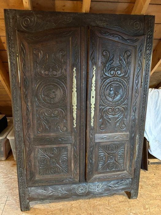 Armoire - Bois, Antiquités & Art, Antiquités | Autres Antiquités